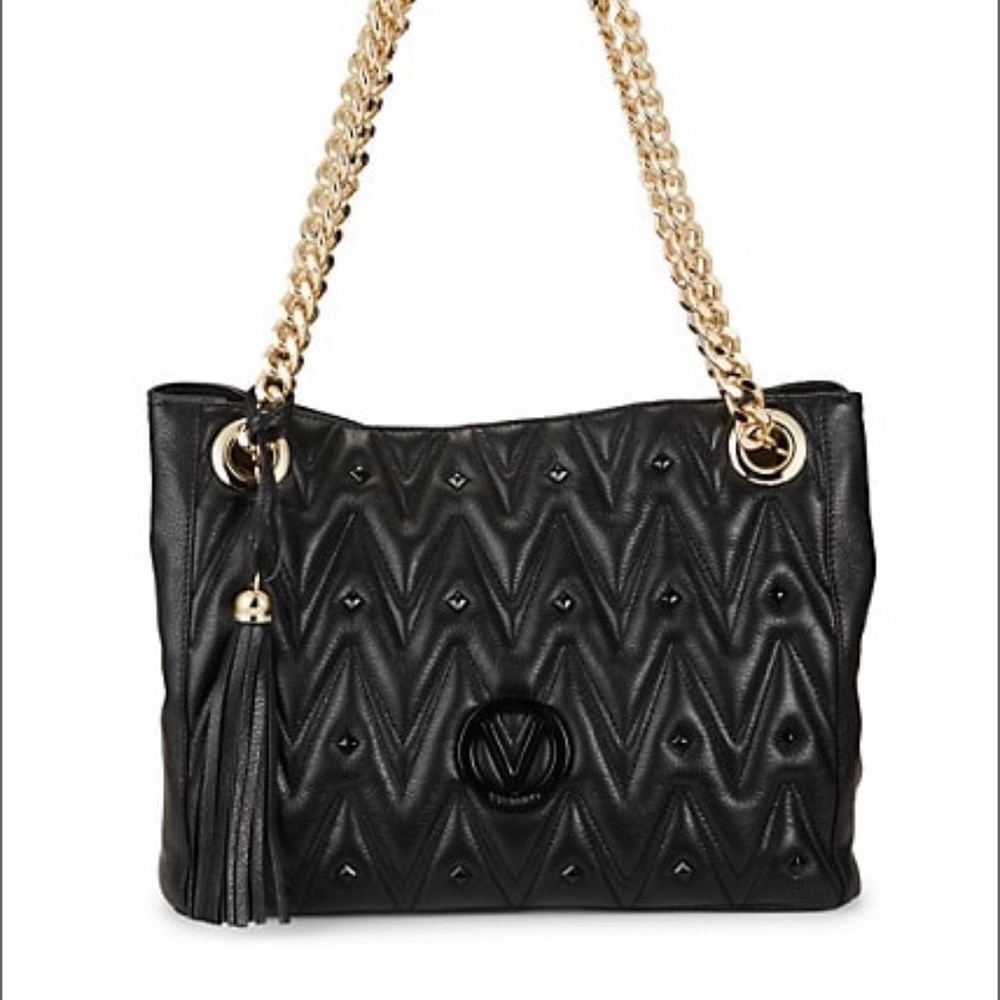 Luisa Studded Leather Shoulder Bag